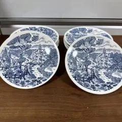 希少】ロイヤルクラウンダービー コバルトブルーミカドシリーズ ケーキ