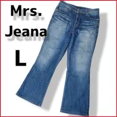 Mrs.Jeana/ミセスジーナ★テンダーフィット フレアデニムパンツ L 70