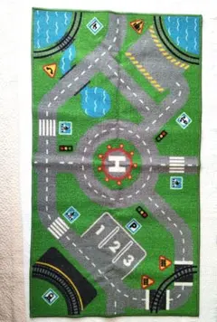 IKEA ストラボ　道路デザイン　プレイマット　ラグ 133cm 幅75cm