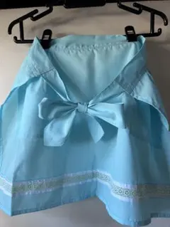 昭和レトロ　腰エプロン　⑩水色