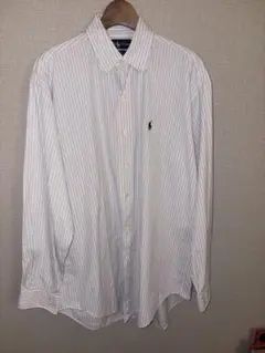 Ralph Lauren Blake ストライプシャツ　M ライトブルー