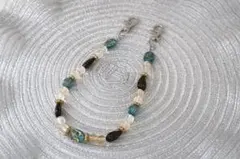 ハンドメイド ビーズストラップ クリップ付き