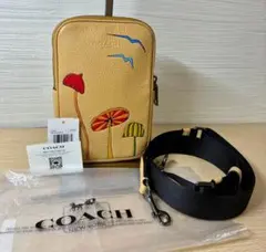 COACH ショルダーバッグ キノコ柄 ベージュ - メルカリ