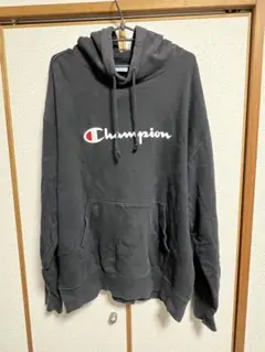 Champion 黒 パーカー 超オーバーサイズ USED