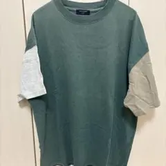 right-on BACK NUMBER Tシャツ XLサイズ グリーン/グレー