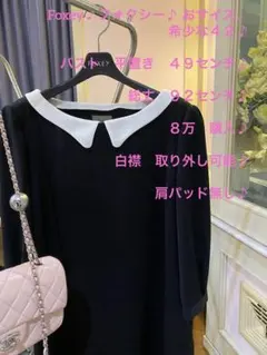 新品同様★フォクシー★42★11号相当★白襟★foxey★FOXEY★8万購入♪のサムネイル