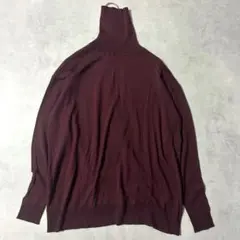 美品✨ミューズドゥドゥーズィエムクラス ニット タートルネック ロゴ金具 薄手