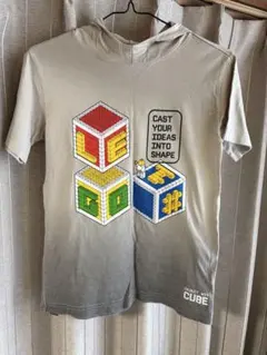 LEGO フード付きTシャツ グレー グラデーション Sサイズのサムネイル