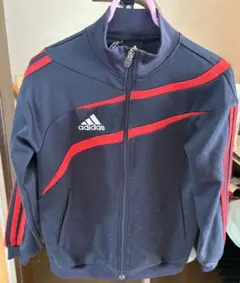 adidas ジャージ 130cm ネイビー/レッド