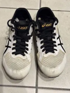 asics EFFORT 陸上スパイク ホワイト ブラック サイズ25.5 - メルカリ
