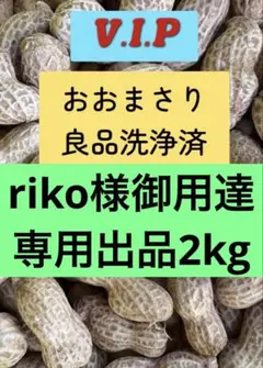 22riko様御用達V.I.P大粒厳選おおまさり生落花生無農薬無化学肥料2kg