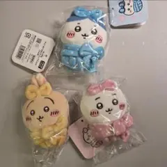 ちいかわ ハチワレ うさぎ おくるみキュッ ぷちミニマスコット 3点
