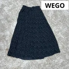 WEGO ドットプリーツスカート