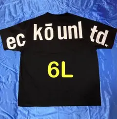 エコーアンリミテッド バック英字 半袖Tシャツ メンズ大きいサイズ 6Lのサムネイル