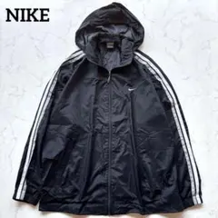 NIKE ナイキ　00s フーデッドナイロンジャケット　サイドライン　ジャンパー