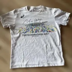 2017年 東京マラソン 参加賞Tシャツ asicsのサムネイル