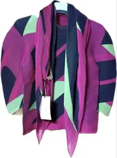 極美品 ✨️希少 イッセイミヤケ PLEATS PLEASE 変形 カーディガン