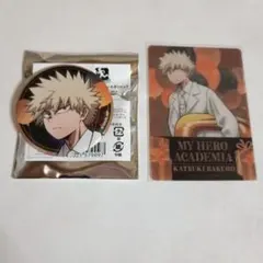 ヒロアカ　10周年　缶バッジ　特典　クリアカード　爆豪勝己　セット