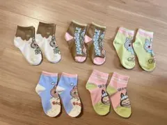 キッズ靴下 5足セット 可愛いキャラクター