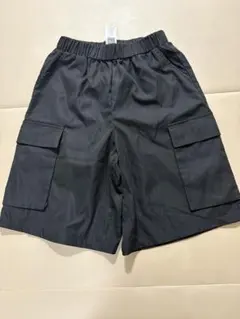 カーゴパンツ　ショートパンツ　ハーフパンツ　ブラック　M