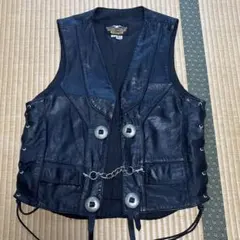 値下げ✨️希少✨️BIG TWIN ビッグツイン レザーベスト バイカー