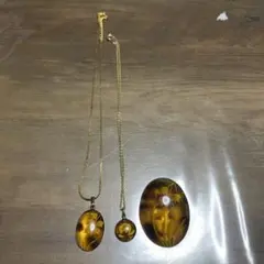 鼈甲ネックレス　レトロ