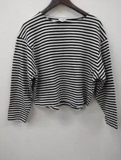 (8)AMERICAN HOLIC 長袖ストライプTシャツ L