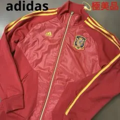 海外サッカー スペイン代表 アンセムジャケット レッド adidas M