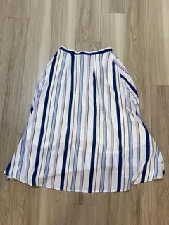 レディース　フレア スカート　ディスコート　ストライプ　フリーサイズ