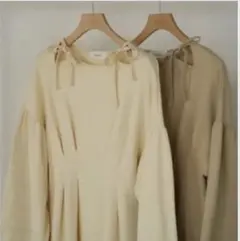 eaphi 　新品　ワンピース　EMBROIDERY　ONEPIECE　エフィ EMBROIDERY LINEN LIKE ONEPIECE