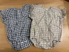 tete a tete 70テータテート　バースデイ　チェックロンパース