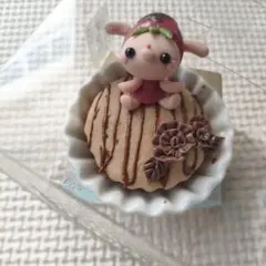 こねこねいちご　作家 ハンドメンド ミニチュア粘土細工