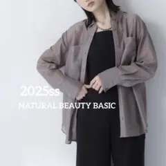 シアーシャツシリーズ とろみ生地 オーバーフォルムシャツ ブラウス フリーサイズ