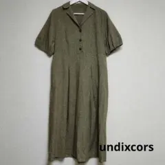 undixcors チェックロングワンピースフリーサイズ　大人女子◎のサムネイル