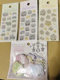 ちいかわ　ミニミニぷっくりシール（うさぎ、モモンガ、なかまたち）　おしりもっちり