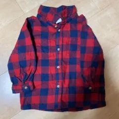 h&m ベビー服 チェック トップス 80