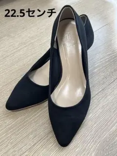 ロペピクニック　ブラックポインテッドトゥ　パンプス