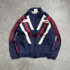 90sオールドアディダスナイロントラックジャケットM古着短丈old adidas