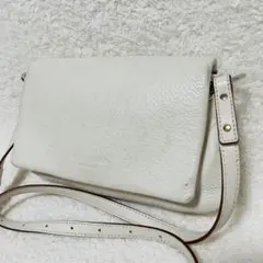 kate spade ショルダーバッグ オールレザー 白 斜め掛け ポーチ