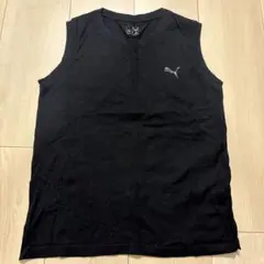 PUMA ブラック ノースリーブ タンクトップ 140