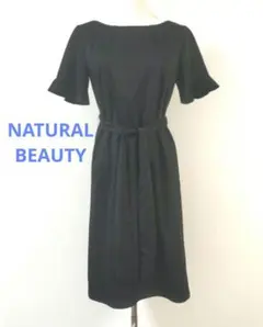 NATURAL BEAUTY 黒ワンピース 半袖 日本クオリティ 東京スタイルのサムネイル