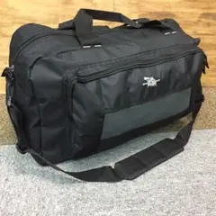 ボストンバッグ　メンズ　レディース 大容量　旅行　修学旅行　ブラック　黒　①