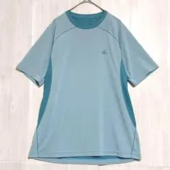 MIZUNO ミズノ　ブリーズライトメッシュボーダー半袖Tシャツ　L