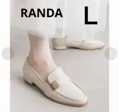 RANDA晴雨兼用 モノグラムパーツベルトローファー