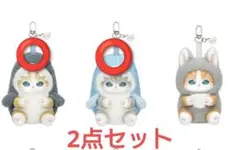 【2点セット】 mofusand kiramekko きらめっこ サメにゃん