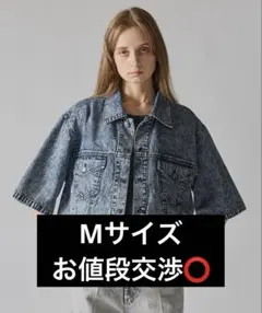 クレイル CLEL ライトオンス デニムトラッカー半袖シャツ ブルー系