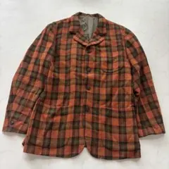 I&W チェック ウールジャケット Campolmi Ala LL(A817)