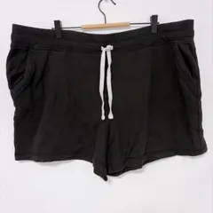 スウェットショートパンツ ブラック XXL 大きいサイズ ハーフパンツ 部屋着