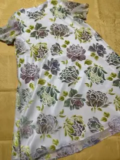 グレースコンチネンタル　花柄ワンピース　美品　日本製
