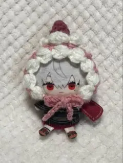 ぬい服 帽子 にじぱぺ にじぱぺっと ボンネット ピンク ホイップ いちご